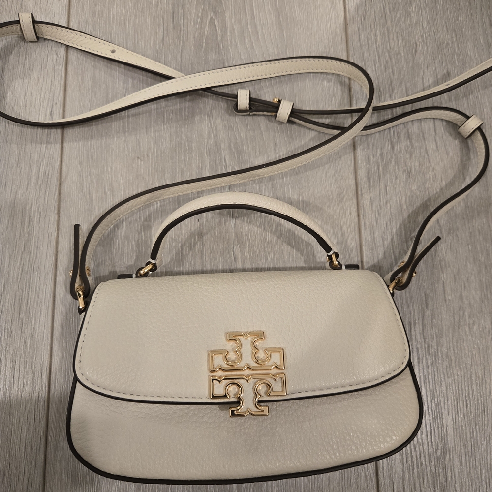 Tory Burch White Leather Crossbody Bag